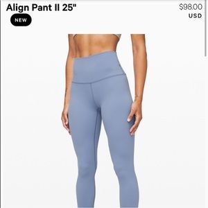 SOLD: Lululemon align leggings size 8